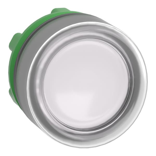 SCHNEIDER ELECTRIC - Leuchtdrucktaster, Frontelement, Harmony XB5, Kunststoff, 22mm, hellgrau, weiß, für universelle LED, mit Schutzkappe