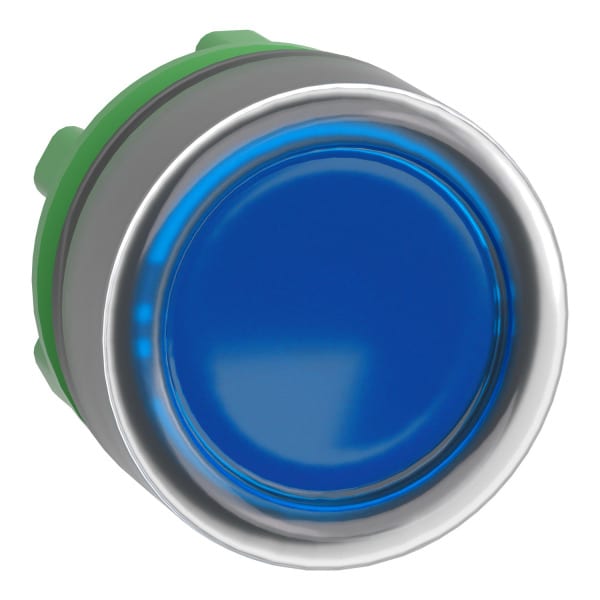 SCHNEIDER ELECTRIC - Leuchtdrucktaster, Frontelement, Harmony XB5, Kunststoff, 22mm, blau, für universelle LED, mit Schutzkappe