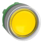 SCHNEIDER ELECTRIC - Leuchtdrucktaster, Frontelement, Harmony XB5, Kunststoff, 22mm, hellgrau, gelb, für universelle LED, mit Schutzkappe