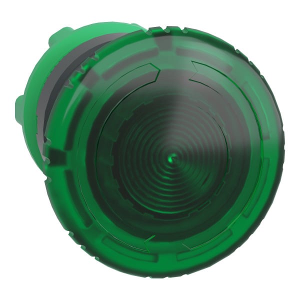 SCHNEIDER ELECTRIC - Pilzdrucktaster, Frontelement, Harmony XB5, Kunststoff, 22mm, beleuchtet, grün, Drehentriegelung, für universelle LED