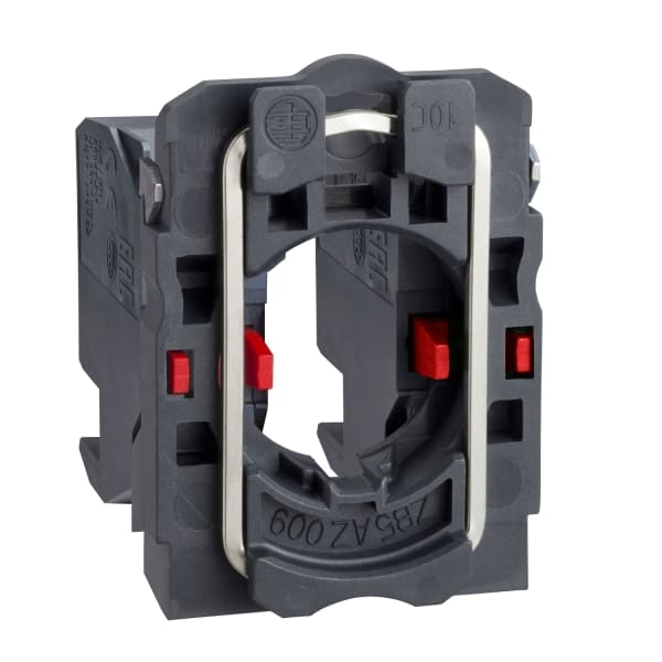 SCHNEIDER ELECTRIC - Hilfsschalterblock mit Befestigungsflansch, Harmony XB5, Kunststoff, 22mm, 30mm, 2Ö, Tego Stecker