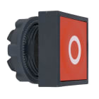 SCHNEIDER ELECTRIC - Drucktaster, Frontelement, Harmony XB5, Kunststoff, 22mm, rot, tastend, beschriftet O, eckig