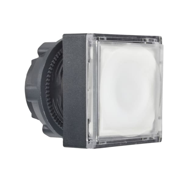 SCHNEIDER ELECTRIC - Leuchtdrucktaster, Frontelement, Harmony XB5, Kunststoff, 22mm, weiß, für universelle LED, eckig, rastend