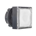 SCHNEIDER ELECTRIC - Leuchtdrucktaster, Frontelement, Harmony XB5, Kunststoff, 22mm, weiß, für universelle LED, eckig, rastend