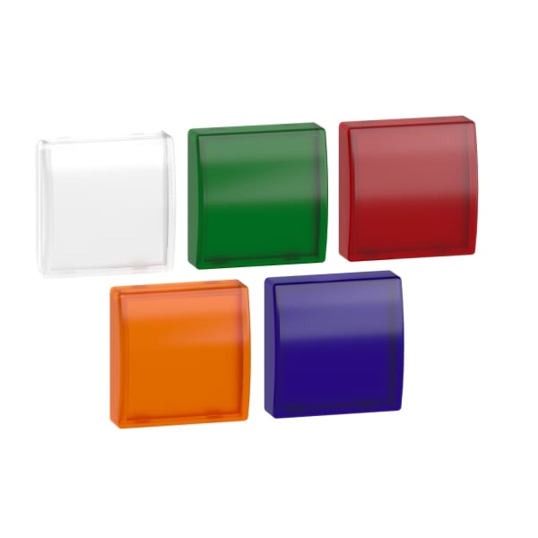 SCHNEIDER ELECTRIC - Leuchtmelder, Frontelement, Harmony XB5, Kunststoff, 22mm, 5 farbige Kalotten, für universelle LED, eckig