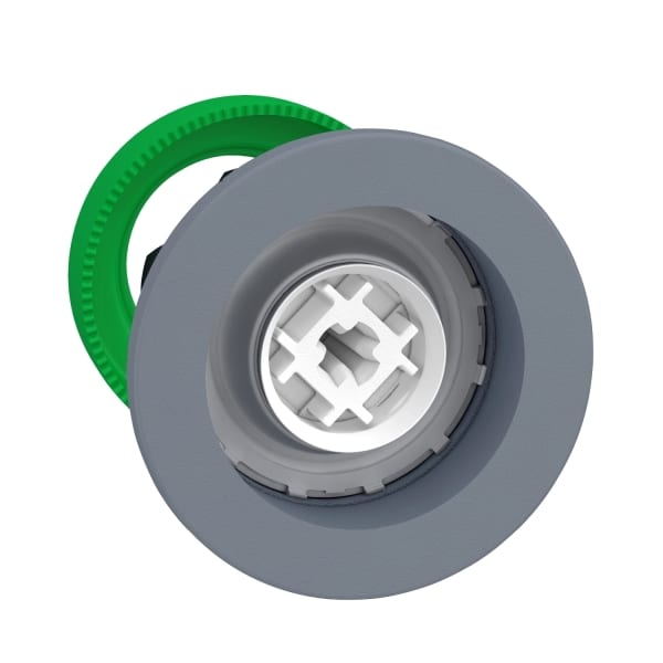 SCHNEIDER ELECTRIC - Drucktaster, Frontelement, Harmony XB5F, Kunststoff, 30mm, hellgrau, weiß, unbeschriftet, rastend