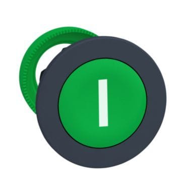 SCHNEIDER ELECTRIC - Frontelement Drucktaster Frontelement flacher Einbau Ø 30mm in grün, mit Beschriftung I