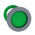 SCHNEIDER ELECTRIC - Drucktaster, Frontelement, Harmony XB5F, Kunststoff, 30mm, hellgrau, grün, zurückgesetzt, unbeschriftet, tastend
