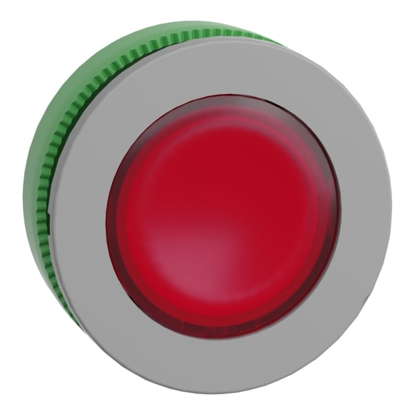 SCHNEIDER ELECTRIC - Leuchtdrucktaster, Frontelement, Harmony XB5F, Kunststoff, 30mm, hellgrau, rot, für universelle LED