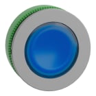 SCHNEIDER ELECTRIC - Leuchtdrucktaster, Frontelement, Harmony XB5F, Kunststoff, 30mm, hellgrau, blau, universelle LED, für Einlegeschild