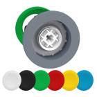 SCHNEIDER ELECTRIC - Drucktaster, Frontelement, Harmony XB5F, Kunststoff, 30mm, hellgrau, 6 farbige Tastenschilder, unbeschriftet, tastend