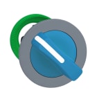 SCHNEIDER ELECTRIC - Wahlschalter, Frontelement, Harmony XB5F, Kunststoff, 30mm, hellgrau, blau, 2 Stellungen, tastend