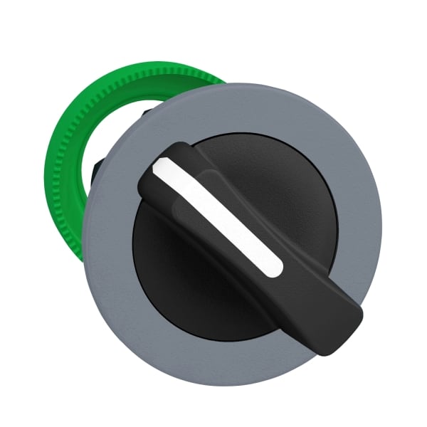SCHNEIDER ELECTRIC - Wahlschalter, Frontelement, Harmony XB5F, Kunststoff, 30mm, hellgrau, schwarz, 2 Stellungen, rastend