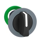 SCHNEIDER ELECTRIC - Wahlschalter, Frontelement, Harmony XB5F, Kunststoff, 30mm, hellgrau, schwarz, 3 Stellungen, Mitte rastend
