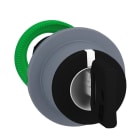 SCHNEIDER ELECTRIC - Schlüsselschalter, Frontelement, Harmony XB5F, Kunststoff, 30mm, hellgrau, schwarz, 3 Stellungen, Links Mitte rastend