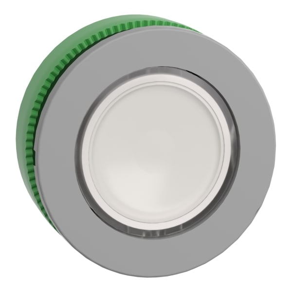 SCHNEIDER ELECTRIC - Leuchtdrucktaster, Frontelement, Harmony XB5F, Kunststoff, 30mm, hellgrau, weiß, für universelle LED, rastend