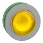 SCHNEIDER ELECTRIC - Leuchtdrucktaster, Frontelement, Harmony XB5F, Kunststoff, 30mm, hellgrau, gelb, vorstehend, unbeschriftet, rastend