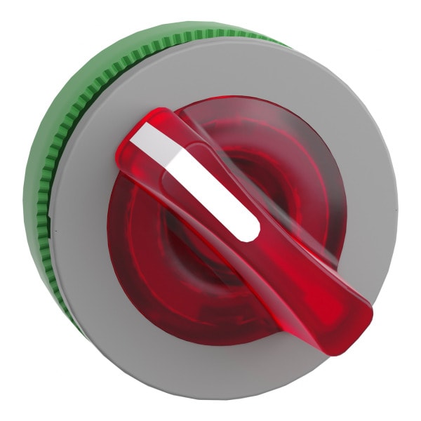 SCHNEIDER ELECTRIC - Leuchtwahlschalter, Frontelement, Harmony XB5F, Kunststoff, 30mm, rot, für universelle LED, 2 Stellungen, rastend
