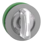 SCHNEIDER ELECTRIC - Leuchtwahlschalter, Frontelement, Harmony XB5F, Kunststoff, 30mm, weiß, für universelle LED, 3 Stellungen, Mitte rastend