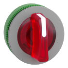 SCHNEIDER ELECTRIC - Leuchtwahlschalter, Frontelement, Harmony XB5F, Kunststoff, 30mm, rot, für universelle LED, 3 Stellungen, rastend