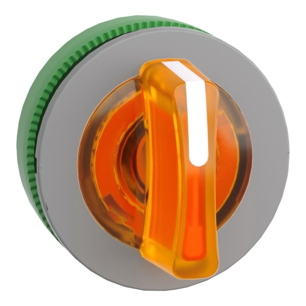 SCHNEIDER ELECTRIC - Leuchtwahlschalter, Frontelement, Harmony XB5F, Kunststoff, 30mm, orange, für universelle LED, 3 Stellungen, M rastend