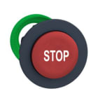 SCHNEIDER ELECTRIC - Drucktaster, Frontelement, Harmony XB5F, Kunststoff, 22mm, rot, vorstehend, beschriftet STOP, tastend