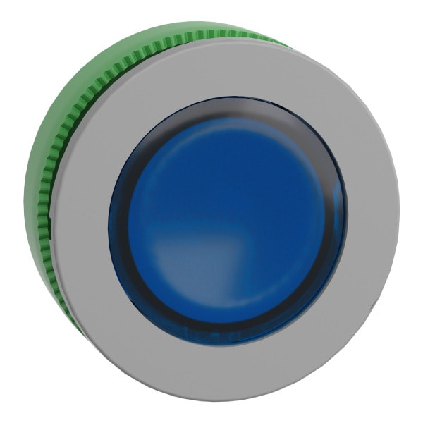 SCHNEIDER ELECTRIC - Leuchtmelder, Frontelement, Harmony XB5F, Kunststoff, 30mm, antimikrobiell, hellgrau, blau, für universelle LED
