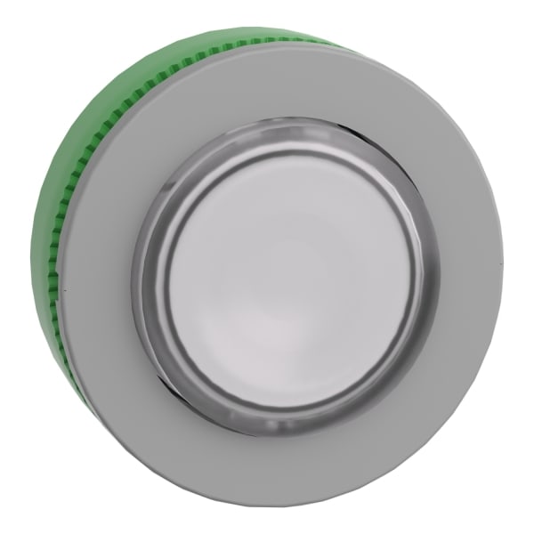 SCHNEIDER ELECTRIC - Leuchtdrucktaster, Frontelement, Harmony XB5F, Kunststoff, 30mm, hellgrau, weiß, vorstehend, für universelle LED