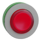 SCHNEIDER ELECTRIC - Leuchtdrucktaster, Frontelement, Harmony XB5F, Kunststoff, 30mm, hellgrau, rot, vorstehend, für universelle LED