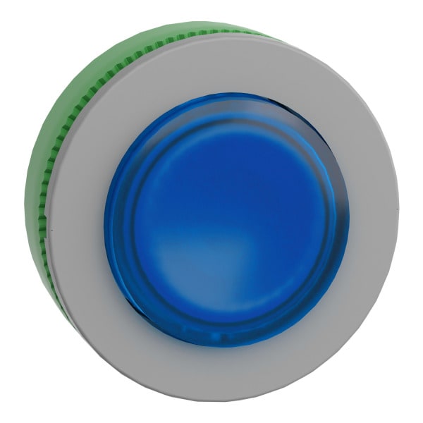 SCHNEIDER ELECTRIC - Leuchtdrucktaster, Frontelement, Harmony XB5F, Kunststoff, 30mm, hellgrau, blau, vorstehend, für universelle LED