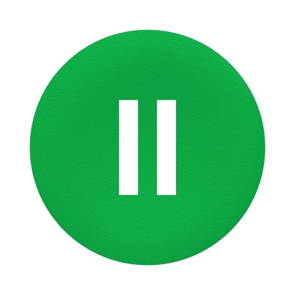 SCHNEIDER ELECTRIC - Tastenschild, grün, Beschriftung II für runden Drucktaster Ø22