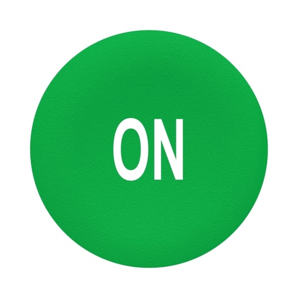 SCHNEIDER ELECTRIC - Tastenschild, grün, ON in weiss, für Flush 30mm