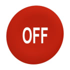 SCHNEIDER ELECTRIC - Tastenschild, rot, OFF in weiss, für Flush 30mm