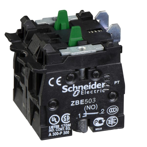 SCHNEIDER ELECTRIC - Hilfsschalter, Kontaktblock, Harmony XB4 und XB5, 22mm, 30mm, Schraubklemme, hohe Last, doppelt, 2S