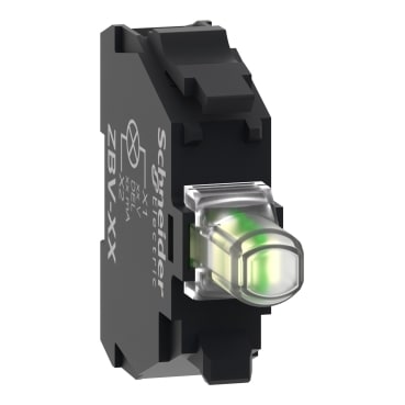 SCHNEIDER ELECTRIC - Universelles LED-Modul, Harmony XB4 und XB5, 22mm, 30mm, weiß, Schraubklemme, 24V ACDC, 100er Verpackung