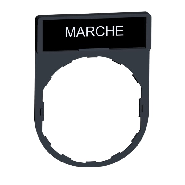 SCHNEIDER ELECTRIC - Schildträger 30x40mm, für Ø 22 Geräte, m. Schild MARCHE