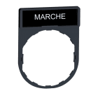 SCHNEIDER ELECTRIC - Schildträger 30x40mm, für Ø 22 Geräte, m. Schild MARCHE
