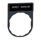 SCHNEIDER ELECTRIC - Schildträger 30x40mm, für Ø 22 Geräte, m. Schild ARRET-MARCHE