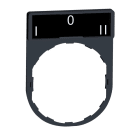 SCHNEIDER ELECTRIC - Schildträger 30x40mm, für Ø 22 Geräte, m. Schild I-O-II