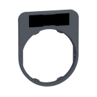 SCHNEIDER ELECTRIC - Schildträger 30x40mm, Schild schwarz rot, für Flush 30mm