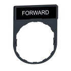 SCHNEIDER ELECTRIC - Schildträger 30x40mm, für Ø 22 Geräte, m. Schild FORWARD
