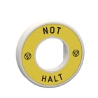 SCHNEIDER ELECTRIC - Beleuchtbares Schild für Not-Aus/Not-Halt, 1 LED rot, 24V, NOT-HALT