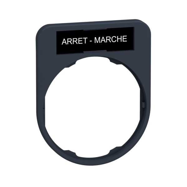 SCHNEIDER ELECTRIC - Schildträger 40x50mm, mit Schild ARRET-MARCHE, für Harmony 30mm