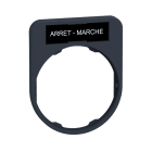 SCHNEIDER ELECTRIC - Schildträger 40x50mm, mit Schild ARRET-MARCHE, für Harmony 30mm