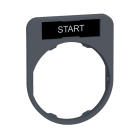 SCHNEIDER ELECTRIC - Schildträger 40x50mm, mit Schild START, für Harmony 30mm