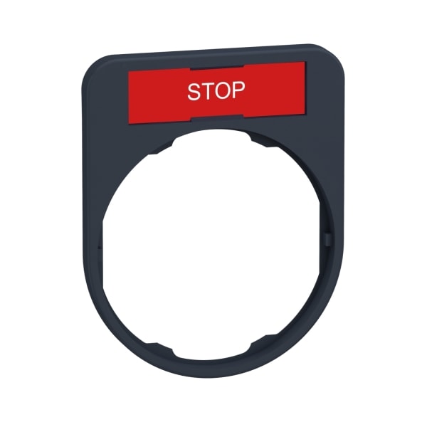 SCHNEIDER ELECTRIC - Schildträger 40x50mm, mit Schild STOP, für Harmony 30mm