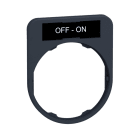 SCHNEIDER ELECTRIC - Schildträger 40x50mm, mit Schild OFF-ON, für Harmony 30mm