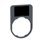 SCHNEIDER ELECTRIC - Schildträger 30x50mm, Schild schwarz rot, für Flush 30mm