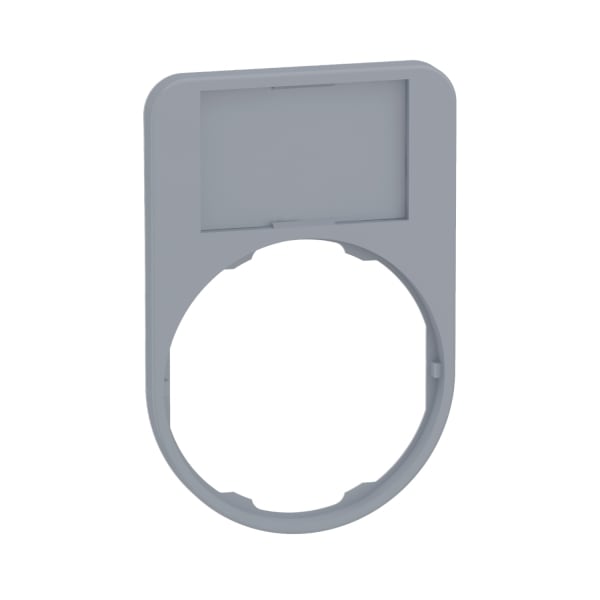 SCHNEIDER ELECTRIC - Schildträger 40x60mm, mit Schild sw/rt, unbeschriftet, für Harmony 30mm, grau