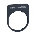 SCHNEIDER ELECTRIC - Schildträger 40x50mm, mit Beschriftung ARRET-MARCHE, für Harmony 30mm
